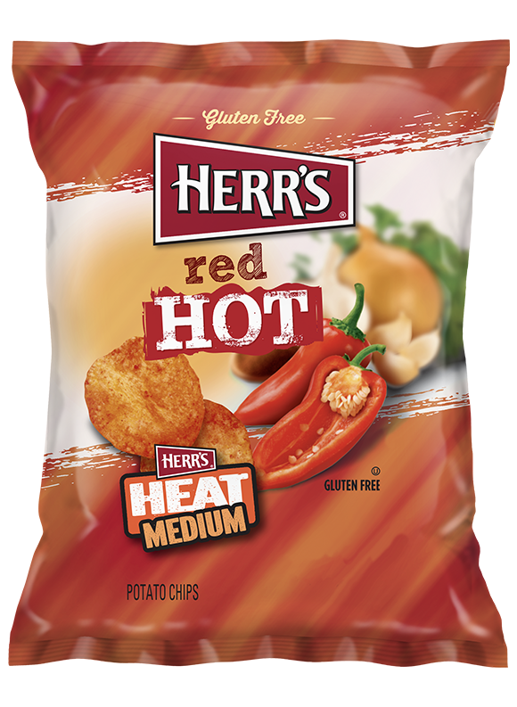 Herrs Red Hot Potato Chips 1oz