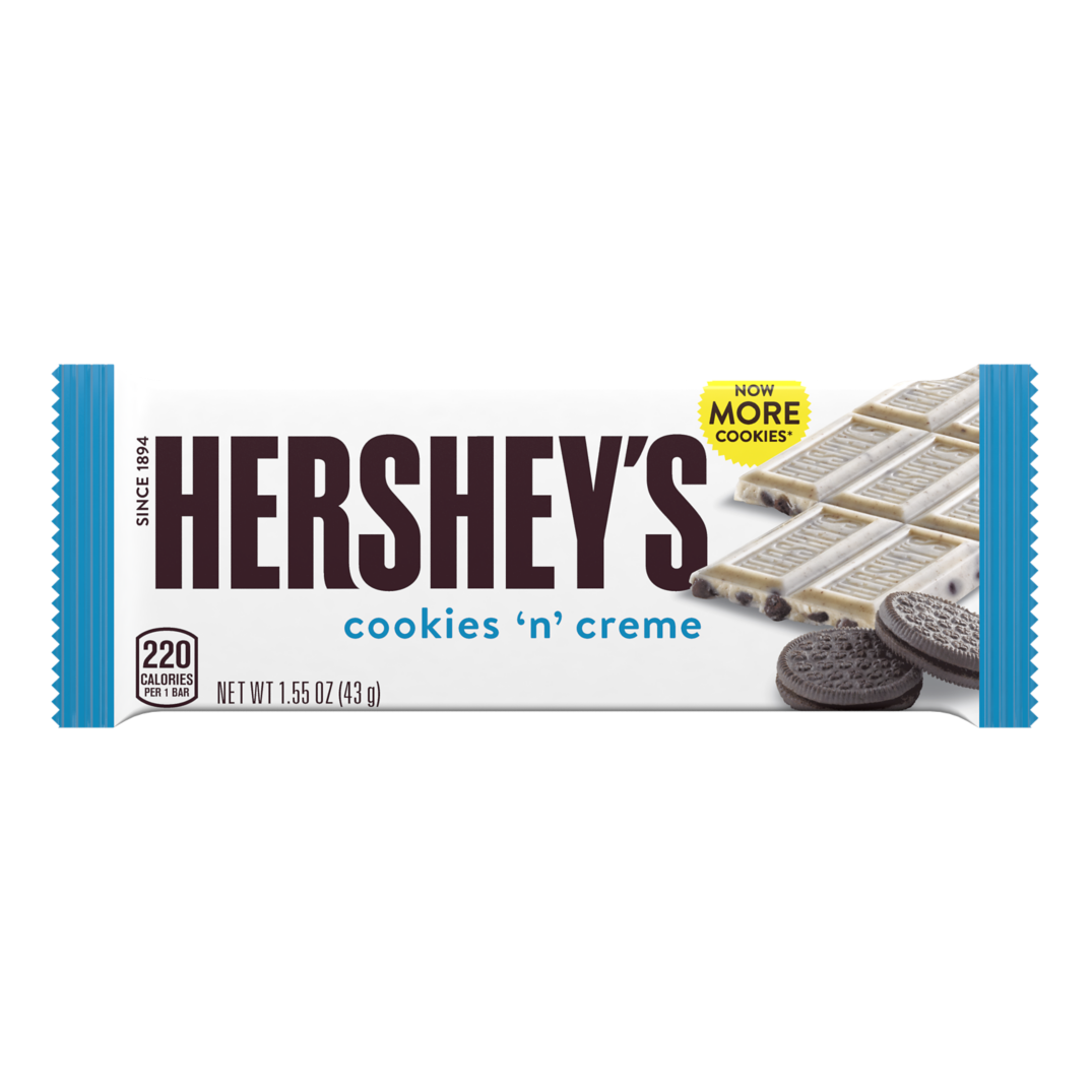 HERSHEY'S COOKIES 'N' CREME Candy Bar 1.55oz