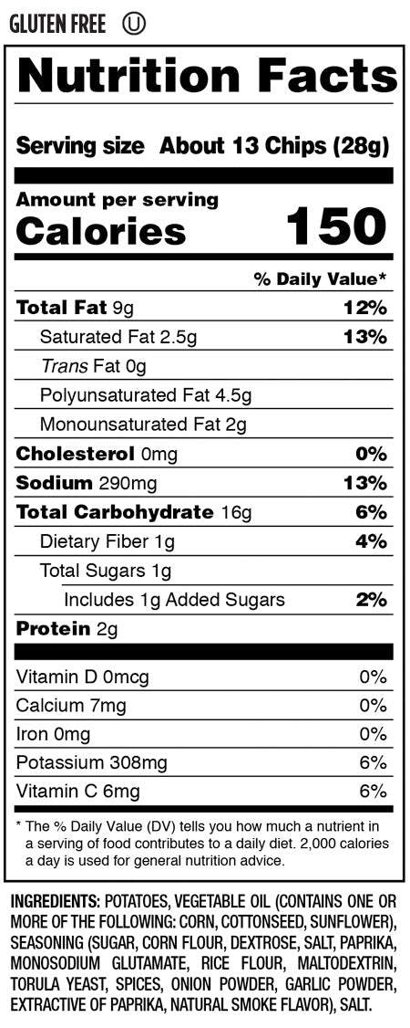 Herrs BBQ Potato Chips 1oz