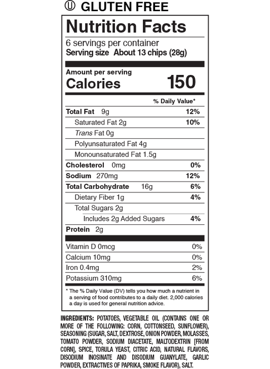 Herr's Baby Back Ribs Potato Chips 1oz