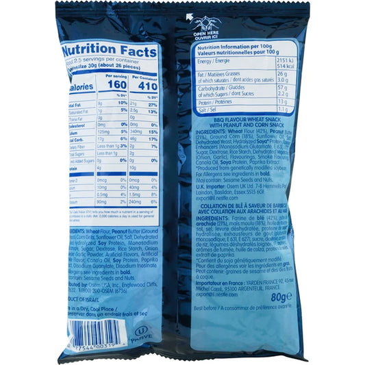 Osem Snack Mix, Bissli BBQ & Bamba 2.8oz