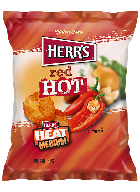 Herrs Red Hot Potato Chips 1oz