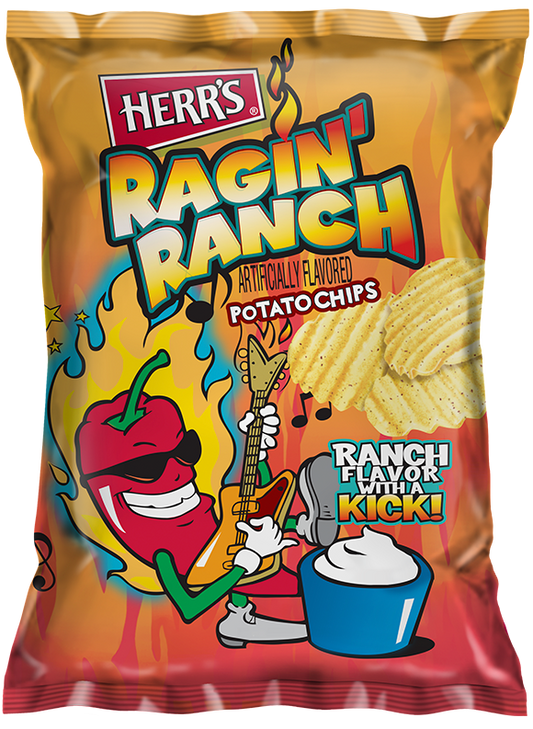 Herrs Raging Ranch Potato Chips 1oz