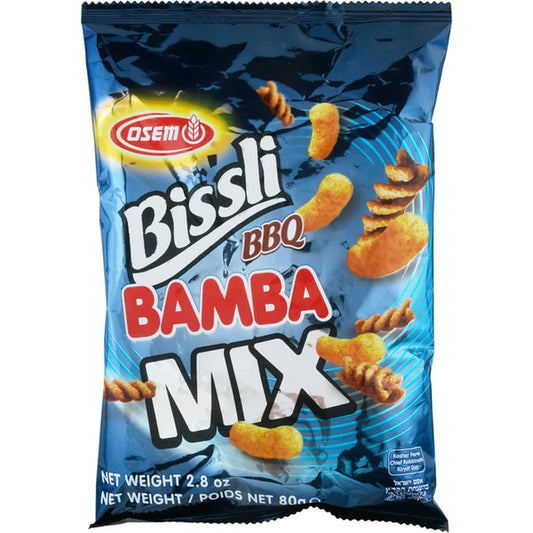 Osem Snack Mix, Bissli BBQ & Bamba 2.8oz